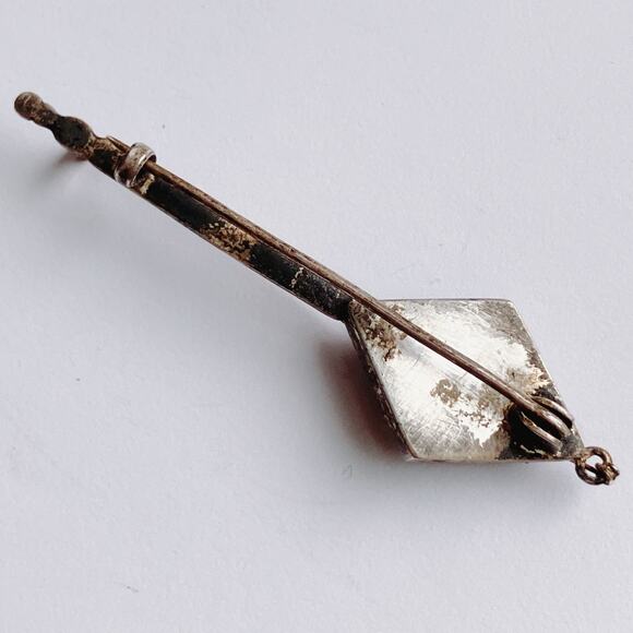 RARE Vintage 1930s Solid Silver Balalaika Brooch USSR Russian Folk Figural Pin - Picture 10 of 14